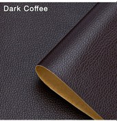 Resim Kendinden Yapışkanlı Deri Tamir Yama Bandı Kendinden Yapışkanlı Ev Dıy Düzeltme Dark Coffee 50cm X 68cm 