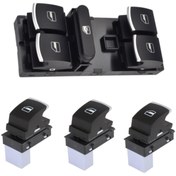 Resim Genel Markalar Seat Uyumlu - Cam Açma Düğmesi Anahtarı Takımı Krom 2009--2016 