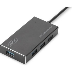 Resim Digitus 4 Port USB 3.0 Hub, 5V/2A güç adaptörü dahil, alüminyum 
