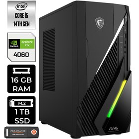Resim MSI MAG INFINITE E1 i5 14400F 16GB 1TB SSD RTX4060/8GB W11H Masaüstü Bilgisayar & PER4 USB Bellek 
