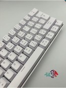 Resim T60 Beyaz Renk Mavi Switch Mekanik Driverlı Renkli Işıklı Rgb Klavye Mini Q Gaming Keyboard 