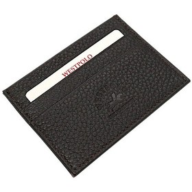 Resim Westpolo Hakiki Deri Slim İnce Unisex Kartlık - Kahverengi Kahverengi 