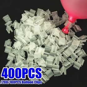 Resim 400/200/100 adet Mini V Şekilli Balon Mühürleme Klipsi Balon Düğmeleri Klipsleri Düğün Doğum Günü Noel Parti Süslemeleri Malzemeleri Paskalya Hediyesi 