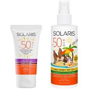Resim Solaris SPF 50+ Leke Karşıtı Güneş Kremi 50 ML + Çocuk SPF 50+ Yüksek Koruma Güneş Kremi Sprey 150 ML 