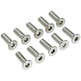 Resim Fortunelane 10 Adet Çelik Levha Alüminyum Tampon, 8 Renk, Araç Sabitleme Ringi, Siyah 