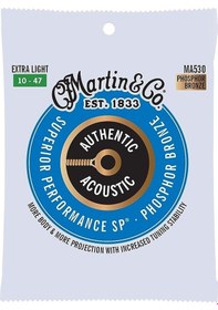 Resim Martin Ma530 Otantik Akustik - Sp - Fosfor Bronz Ekstra Hafif 10-47 