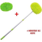 Resim Periboia Yedek Bezli Mikrofiber Araba Yıkama Fırçası 