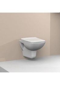 Resim Turkuaz Cerastyle Duru Asma Klozet ve Kapak Pp Soft 