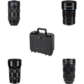 Resim Sirui Anamorphic 1.33x MFT Mount Lens Kit + Hardcase Çanta (24, 35, 50, 75mm) 