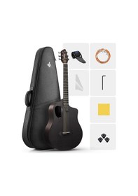 Resim Donner Rısıng-g1 Carbon Fiber Akustik Gitar Seti Parlak Siyah 