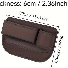 Resim Dashanshop Universal Araç Koltuğu Araç Organizeri Cep Telefon Tutucu Kahverengi 