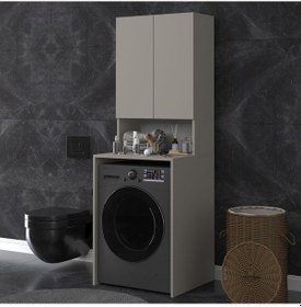 Resim Banyo Dolabı Bd-01 Kül Gri Gri 