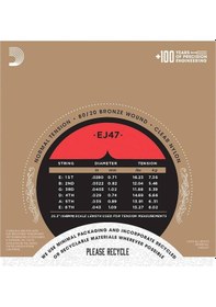 Resim Daddarıo Ej47 Klasik Gitar Tel Takımı 