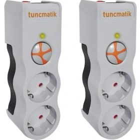 Resim Tunçmatik Enerji Koruma Prizi 2'li (TSK5080) (2 Adet) 