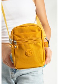 Resim Nemo Bags Sarı Unisex Telefonluk, Cüzdan, Kartlık, Çapraz Askılı Omuz Çantası, 18x13cm Sarı 