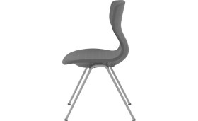 Resim Adem Koç Plastik Betina Metal Ayaklı Monoblok Okul Öğrenci Kolej Sandalyesi 