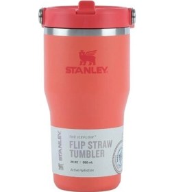 Resim Stanley The Iceflow Flip Straw Turuncu Termos 10-12044-050 Siyah - Yeşil 