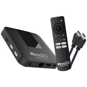 Resim Silahlı Tower Magbox Magroid Qualitech 32Gb Hdd - 2Gb Ram 2.4G H313 Cpu Android Tv Box 