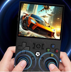 Resim R36PRO Çift çubuklu el Oyun Konsolu, 3.5 inç Ekran 640x480, 60+ Emülatör oyunları, 4000mAh Pil Açık Kaynak Oyun Oyuncusu Taşınabilir Oyun Konsolu Eğlence Için (64GB) 