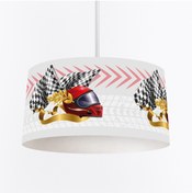 Resim instababyrooms Çocuk Odası Dijital Baskılı Tekli Modern Sarkıt Avize TeenAge Model 0001 