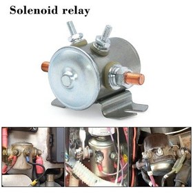 Resim Vkemall 12v 4-terminal Sürekli Kullanimlı Solenoid Röle, Golf Arabaları Ve Endüstriyel Uygulamalar İçin, 90a Sürekli/150a Başlangıç Akımı 