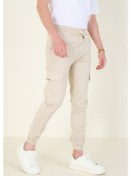Resim Giyim Dünyası Erkek Kargo Cep Paça Lastikli Pantolon Taş 001 