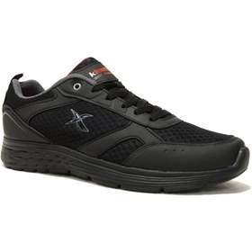 Resim Kinetix Siyah Kırmızı Bağcıklı Running Sneakers Spor Ayakkabı 