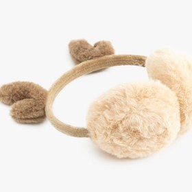 Resim Kız Çocuk Geyik Detaylı Peluş Kulaklık 
