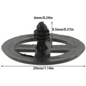 Resim Lasonstiges Nissan Qashqai J10 Devriye Micra K12 Rogue T32 65832-f5000 65832f500 0 Araba Kaput İzolasyon Tutucu Plastik Klips Perçin İçin 10 Adet 