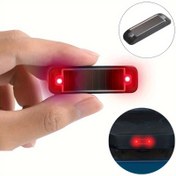 Resim 2 adet Araba Güneş Enerjili Anti-Korsan Işıkları Seti, Gece Parkı için Kırmızı LED Sensör Işıkları, Otomatik Açma/Kapama Fonksiyonu ile Güneş Enerjili, Motorlu Araçlar için Gösterge Işıkları, Modern Araba Aksesuarları, Güneş Enerjili Işıklar, Araba Işık Aksesuarları 
