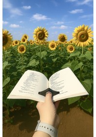 Resim Kitap Ayracı - Sayfa Tutucu - Tek El Kitap Okuma Aparatı Siyah 