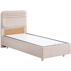 Resim Mila İkili Set, Mila Tek Kişilik Baza Başlık Seti - Krem 120 x 200 