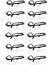 Resim rigour Koruyucu Gözlük Şeffaf Çalışma Gözlüğü 12 Adet 