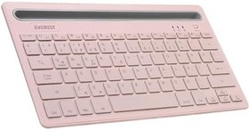Resim Everest KB-BT82 Pembe-Gri Bluetooth Ultra İnce+Şarjlı Q Mac-Win-Android-Ios Uyumlu Kablosuz klavye 