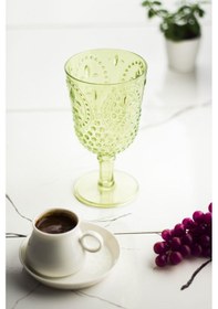 Resim Akrilik Yeşil Tekli Kadeh & Su Meşrubat Kahve Yanı Bardağı 450 Ml Cam Değildir Diğer 