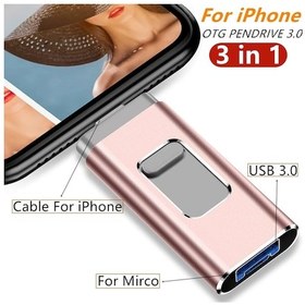 Resim İphone Uyumlu İçin Usb Flash Sürücü 2 Tb 1 Tb Usb 3.0 Pendrive 3in1 Mirco Usb 3.0 512g Altın 64gb Diğer 