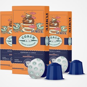 Resim 3'lü Forte | Coach Nespresso® Uyumlu Kahve Kapsülü Paketi 