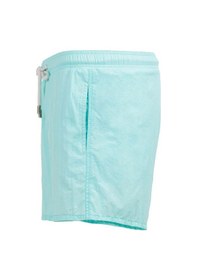 Resim Mint Su İtici Özellikli Naylon Kumaş Düz Renk Basic Erkek Plaj Deniz Şort Mayo - 540-mint 001 