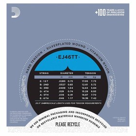 Resim D'Addario EJ46FF Pro-Arte Carbon Hard Tension Klasik Gitar Teli 