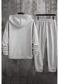 Resim Spooky Baskılı Eşofman Takımı Gri 