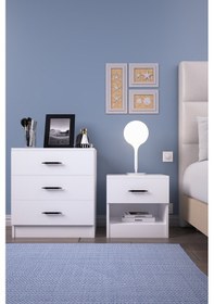 Resim Abete-2 Kapılı Dolap +komodin 1 Çekmeçeli +şifoniyer 3çekmeceli 