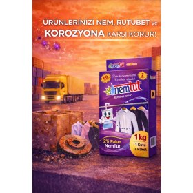 Resim Nemtut Lojistik Nem Rutubet Giderici Korozyon Önleyici Koku Giderici 3 Kutu 6 Paket 3 kg 
