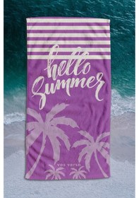 Resim Vos Versa Dijital Baskı Kadın Boy Plaj Havlusu 75x150cm Karışık Vvhm0033-390 - Karışık 