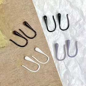 Resim 2'li Hipoalerjenik Kulak Kancası Seti - Hassas Açık Bej, Çok Renk Seçenekleri (Siyah/Kahverengi/Beyaz/Mor), Günlük Kullanım & Hediyeler İçin Mükemmel, Öğretmenler Günü, Mezuniyet, Okula Dönüş için Şık Takılar, Pürüzsüz Yüzey, Zarif Küpe Tasarımı, Öğretmenlere Özel Hediye Aksesuarları 