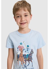 Resim U.s. Polo Assn. Erkek Çocuk Açık Mavi Tişört 50327028-vr003 Acık Mavı 
