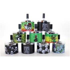 Resim Metal Basmalı Küllük Çok Renkli 