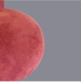 Resim Halcer Kadife Kaplı Bordo Abajur Bordo 