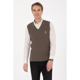 Resim U.s. Polo Assn. Erkek Vizon Süveter 50318160-VR052 