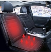 Resim Ranyeek Oto Koltuk Isıtıcı Yastığı, 12v Evrensel Tek Koltuk, Direnç Tel Teknolojisi, 40-60 C Ayar, Kayma Engellendirme, Halka Ve Kayışlı Sabitleme 