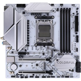 Resim Colorful Battle-Ax B650M-WHITE Wıfı V15 Ddr5 7600 Mhz Matx Gaming (Oyuncu) Anakart 